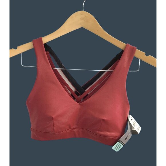 IDEOLOGY- WOMENS LINED PULL OVER CROSS BACK STRAPS SPORTS BRA SIZE X-SMALL-NWT - Picture 3 of 7